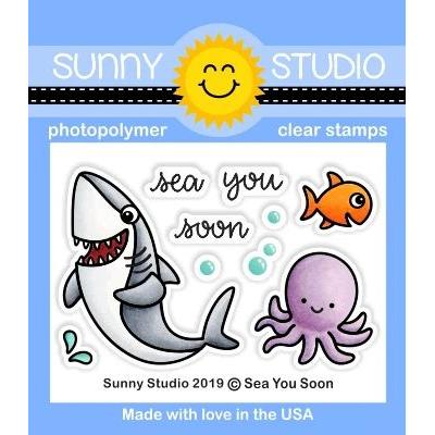 Sunny Studio Clear Stamps - Sea You Soon